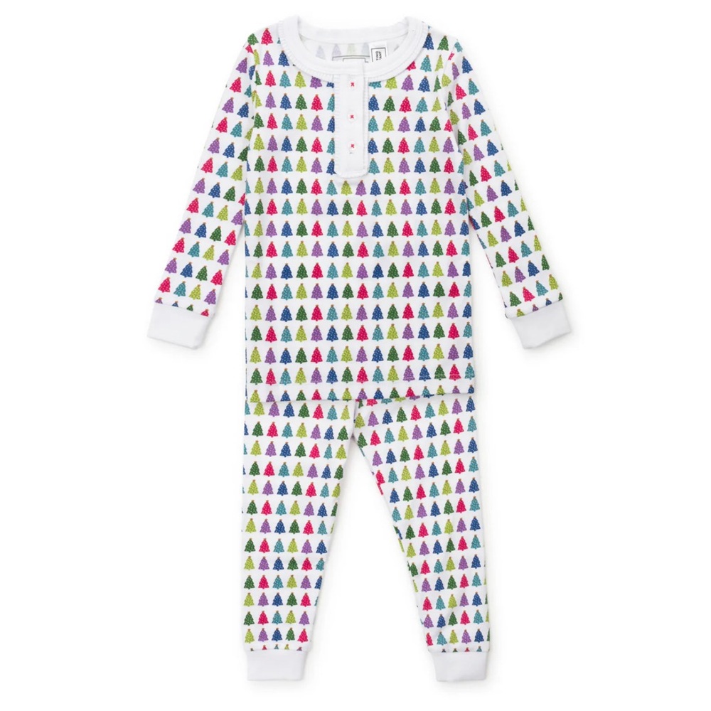 Lila and Hayes Christmas Tree Pajamas